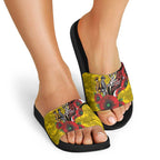 Richmond Tigers ANZAC Personalised Slide Sandals Lest We Forget Poppy Camo