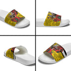 Richmond Tigers ANZAC Personalised Slide Sandals Lest We Forget Poppy Camo