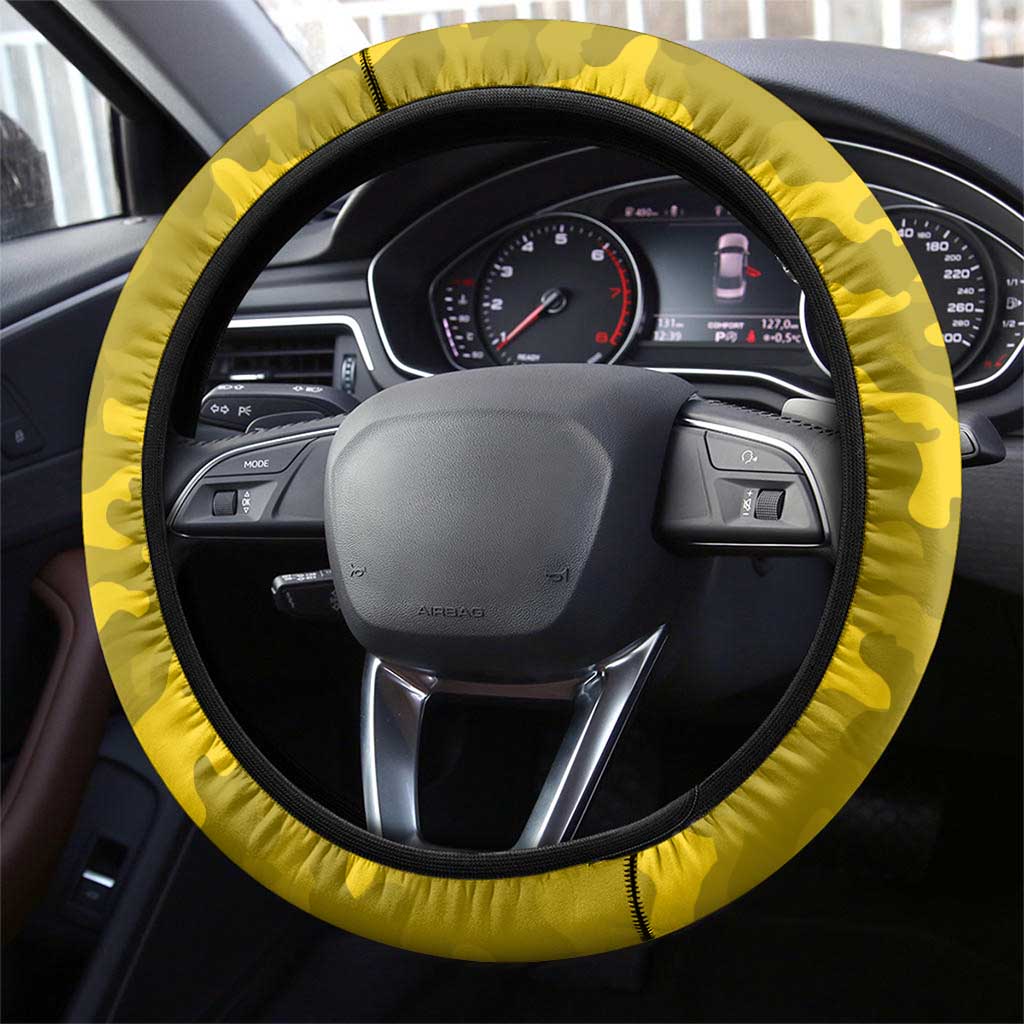 Richmond Tigers ANZAC Steering Wheel Cover Lest We Forget Poppy Camo