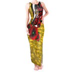 Richmond Tigers ANZAC Personalised Tank Maxi Dress Lest We Forget Poppy Camo