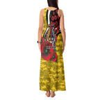 Richmond Tigers ANZAC Personalised Tank Maxi Dress Lest We Forget Poppy Camo