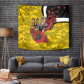 Richmond Tigers ANZAC Personalised Tapestry Lest We Forget Poppy Camo