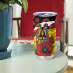 Richmond Tigers ANZAC Personalised Tumbler Cup Lest We Forget Poppy Camo