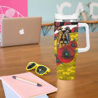 Richmond Tigers ANZAC Personalised Tumbler With Handle Lest We Forget Poppy Camo
