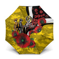 Richmond Tigers ANZAC Personalised Umbrella Lest We Forget Poppy Camo