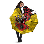 Richmond Tigers ANZAC Personalised Umbrella Lest We Forget Poppy Camo
