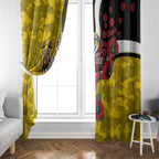 Richmond Tigers ANZAC Personalised Window Curtain Lest We Forget Poppy Camo