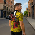 Richmond Tigers ANZAC Personalised Zipper Polo Shirt Lest We Forget Poppy Camo