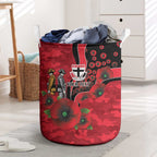 St Saints ANZAC Personalised Laundry Basket Lest We Forget Poppy Camo