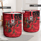 St Saints ANZAC Personalised Laundry Basket Lest We Forget Poppy Camo