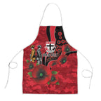 St Saints ANZAC Personalised Apron Lest We Forget Poppy Camo