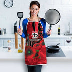 St Saints ANZAC Personalised Apron Lest We Forget Poppy Camo