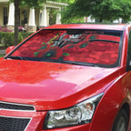 St Saints ANZAC Personalised Auto Sun Shade Lest We Forget Poppy Camo