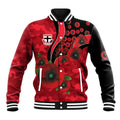 St Saints ANZAC Personalised Baseball Jacket Lest We Forget Poppy Camo