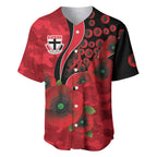 St Saints ANZAC Personalised Baseball Jersey Lest We Forget Poppy Camo
