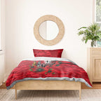 St Saints ANZAC Personalised Bedding Set Lest We Forget Poppy Camo