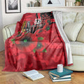 St Saints ANZAC Personalised Blanket Lest We Forget Poppy Camo