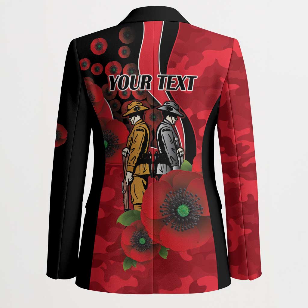 St Saints ANZAC Personalised Blazer Lest We Forget Poppy Camo