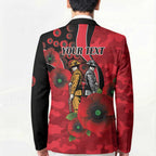 St Saints ANZAC Personalised Blazer Lest We Forget Poppy Camo