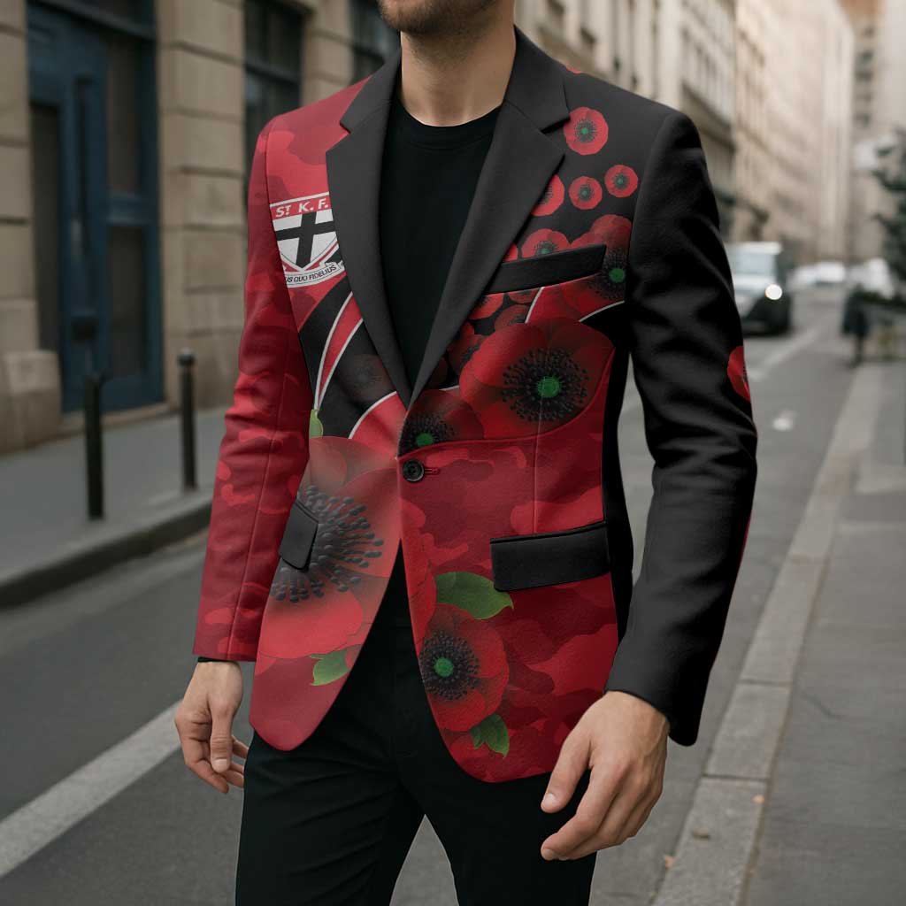 St Saints ANZAC Personalised Blazer Lest We Forget Poppy Camo