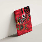 St Saints ANZAC Personalised Canvas Wall Art Lest We Forget Poppy Camo