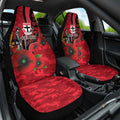 St Saints ANZAC Personalised Car Seat Cover Lest We Forget Poppy Camo