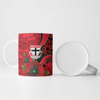 St Saints ANZAC Personalised Ceramic Mug Lest We Forget Poppy Camo