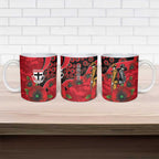 St Saints ANZAC Personalised Ceramic Mug Lest We Forget Poppy Camo