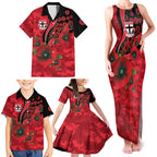 St Saints ANZAC Personalised Family Matching Tank Maxi Dress and Hawaiian Shirt Lest We Forget Poppy Camo