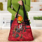 St Saints ANZAC Personalised Grocery Bag Lest We Forget Poppy Camo