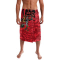 St Saints ANZAC Personalised Lavalava Lest We Forget Poppy Camo