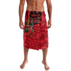 St Saints ANZAC Personalised Lavalava Lest We Forget Poppy Camo