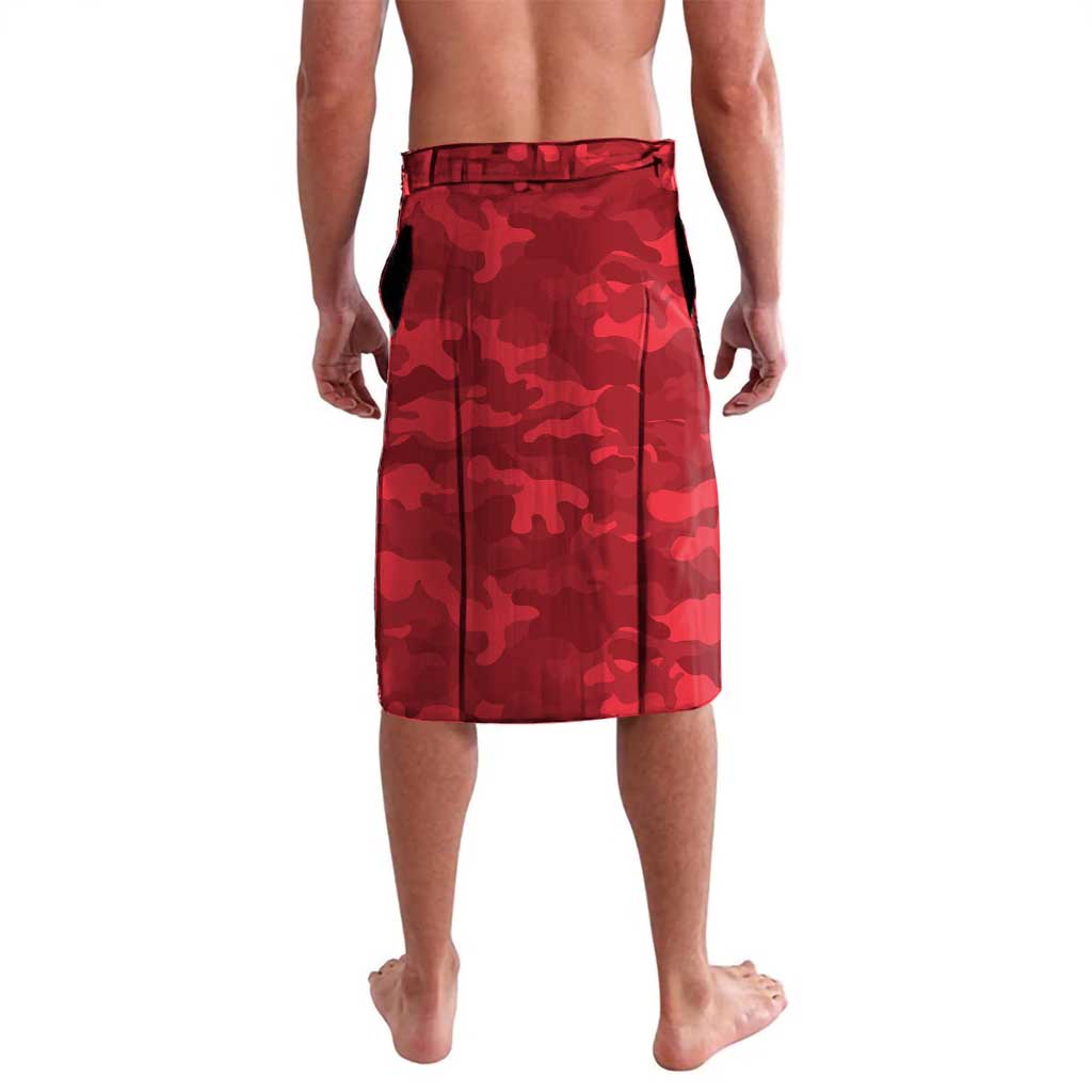 St Saints ANZAC Personalised Lavalava Lest We Forget Poppy Camo