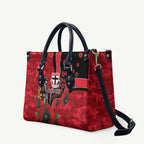 St Saints ANZAC Personalised Leather Bag Lest We Forget Poppy Camo