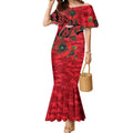 St Saints ANZAC Personalised Mermaid Dress Lest We Forget Poppy Camo