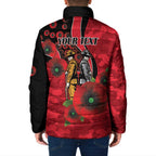 St Saints ANZAC Personalised Padded Jacket Lest We Forget Poppy Camo