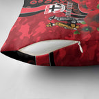 St Saints ANZAC Personalised Pillow Cover Lest We Forget Poppy Camo