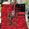 St Saints ANZAC Personalised Quilt Lest We Forget Poppy Camo