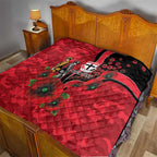 St Saints ANZAC Personalised Quilt Lest We Forget Poppy Camo
