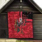 St Saints ANZAC Personalised Quilt Lest We Forget Poppy Camo