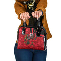 St Saints ANZAC Personalised Shoulder Handbag Lest We Forget Poppy Camo