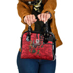 St Saints ANZAC Personalised Shoulder Handbag Lest We Forget Poppy Camo