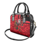 St Saints ANZAC Personalised Shoulder Handbag Lest We Forget Poppy Camo
