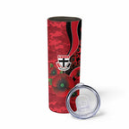 St Saints ANZAC Personalised Skinny Tumbler Lest We Forget Poppy Camo