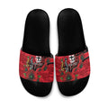 St Saints ANZAC Personalised Slide Sandals Lest We Forget Poppy Camo