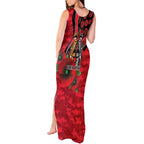 St Saints ANZAC Personalised Tank Maxi Dress Lest We Forget Poppy Camo