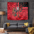 St Saints ANZAC Personalised Tapestry Lest We Forget Poppy Camo