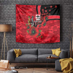 St Saints ANZAC Personalised Tapestry Lest We Forget Poppy Camo