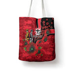 St Saints ANZAC Personalised Tote Bag Lest We Forget Poppy Camo