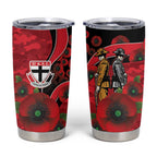 St Saints ANZAC Personalised Tumbler Cup Lest We Forget Poppy Camo